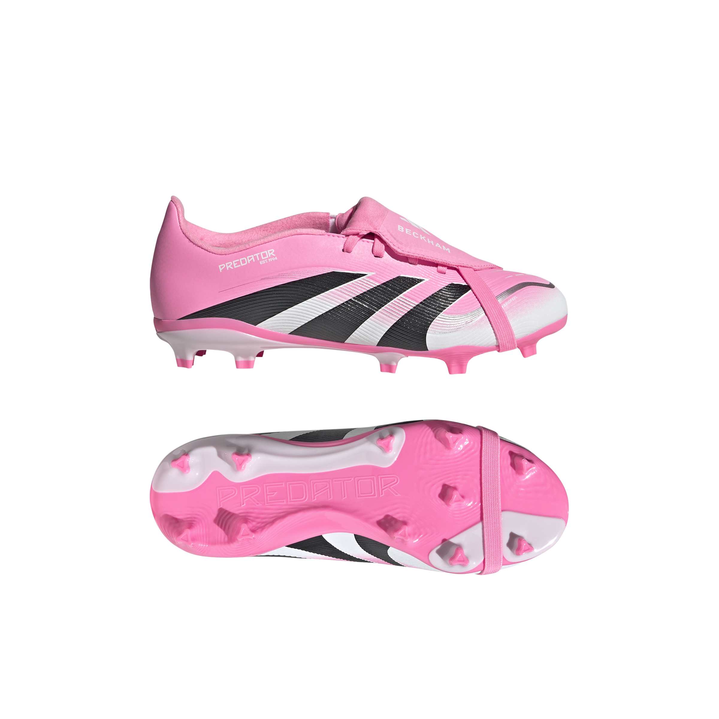 PREDATOR LEAGUE Fold-Over Tongue Firm Ground/Multi Ground Football Boots Kids Beam Pink / Core Black / Ftwr White / 3 PREDATOR LEAGUE Fold-Over Tongue Firm Ground/Multi Ground Football Boots Kids Beam Pink / Core Black / Ftwr White / 3