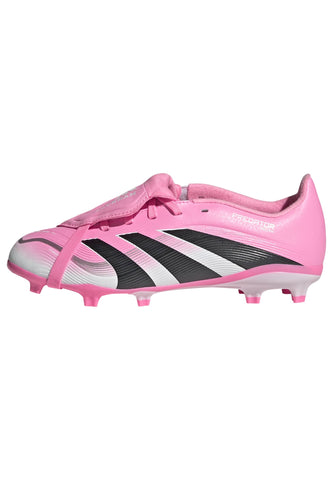 PREDATOR LEAGUE Fold-Over Tongue Firm Ground/Multi Ground Football Boots Kids Beam Pink / Core Black / Ftwr White / 3 PREDATOR LEAGUE Fold-Over Tongue Firm Ground/Multi Ground Football Boots Kids Beam Pink / Core Black / Ftwr White / 3