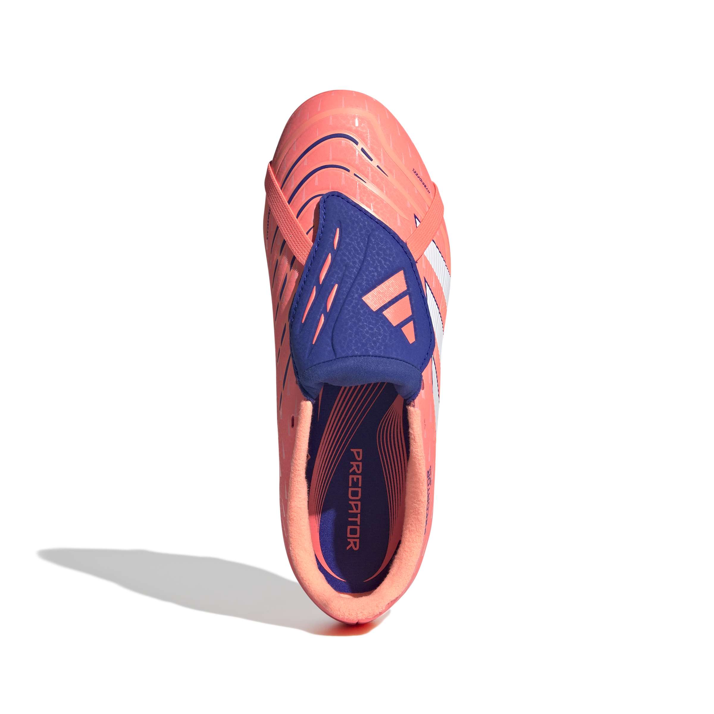 PREDATOR LEAGUE Fold-Over Tongue Firm Ground/Multi Ground Football Boots Kids Signal Coral / Ftwr White / Beam Orange / 3 PREDATOR LEAGUE Fold-Over Tongue Firm Ground/Multi Ground Football Boots Kids Signal Coral / Ftwr White / Beam Orange / 3