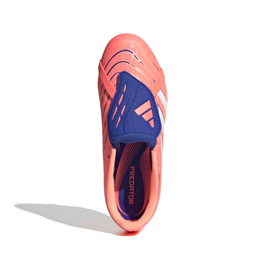 PREDATOR LEAGUE Fold-Over Tongue Firm Ground/Multi Ground Football Boots Kids Signal Coral / Ftwr White / Beam Orange / 3