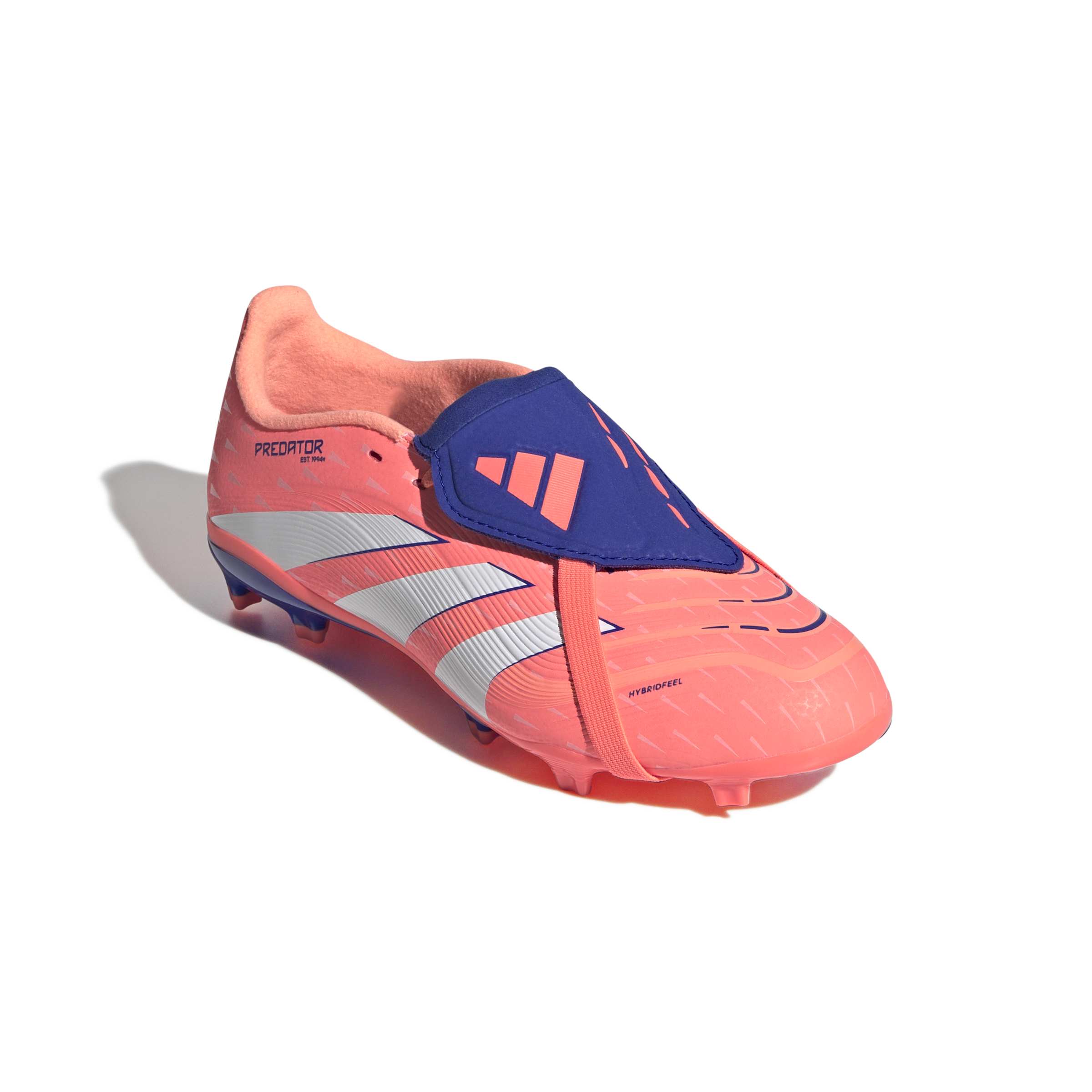 PREDATOR LEAGUE Fold-Over Tongue Firm Ground/Multi Ground Football Boots Kids Signal Coral / Ftwr White / Beam Orange / 3 PREDATOR LEAGUE Fold-Over Tongue Firm Ground/Multi Ground Football Boots Kids Signal Coral / Ftwr White / Beam Orange / 3