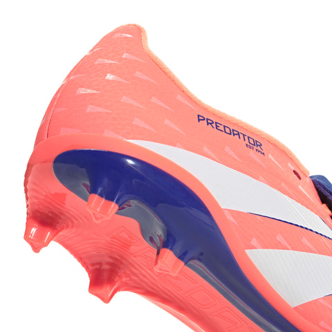 PREDATOR LEAGUE Fold-Over Tongue Firm Ground/Multi Ground Football Boots Kids Signal Coral / Ftwr White / Beam Orange / 3 PREDATOR LEAGUE Fold-Over Tongue Firm Ground/Multi Ground Football Boots Kids Signal Coral / Ftwr White / Beam Orange / 3