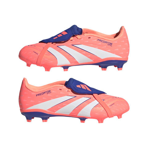 PREDATOR LEAGUE Fold-Over Tongue Firm Ground/Multi Ground Football Boots Kids Signal Coral / Ftwr White / Beam Orange / 3 PREDATOR LEAGUE Fold-Over Tongue Firm Ground/Multi Ground Football Boots Kids Signal Coral / Ftwr White / Beam Orange / 3