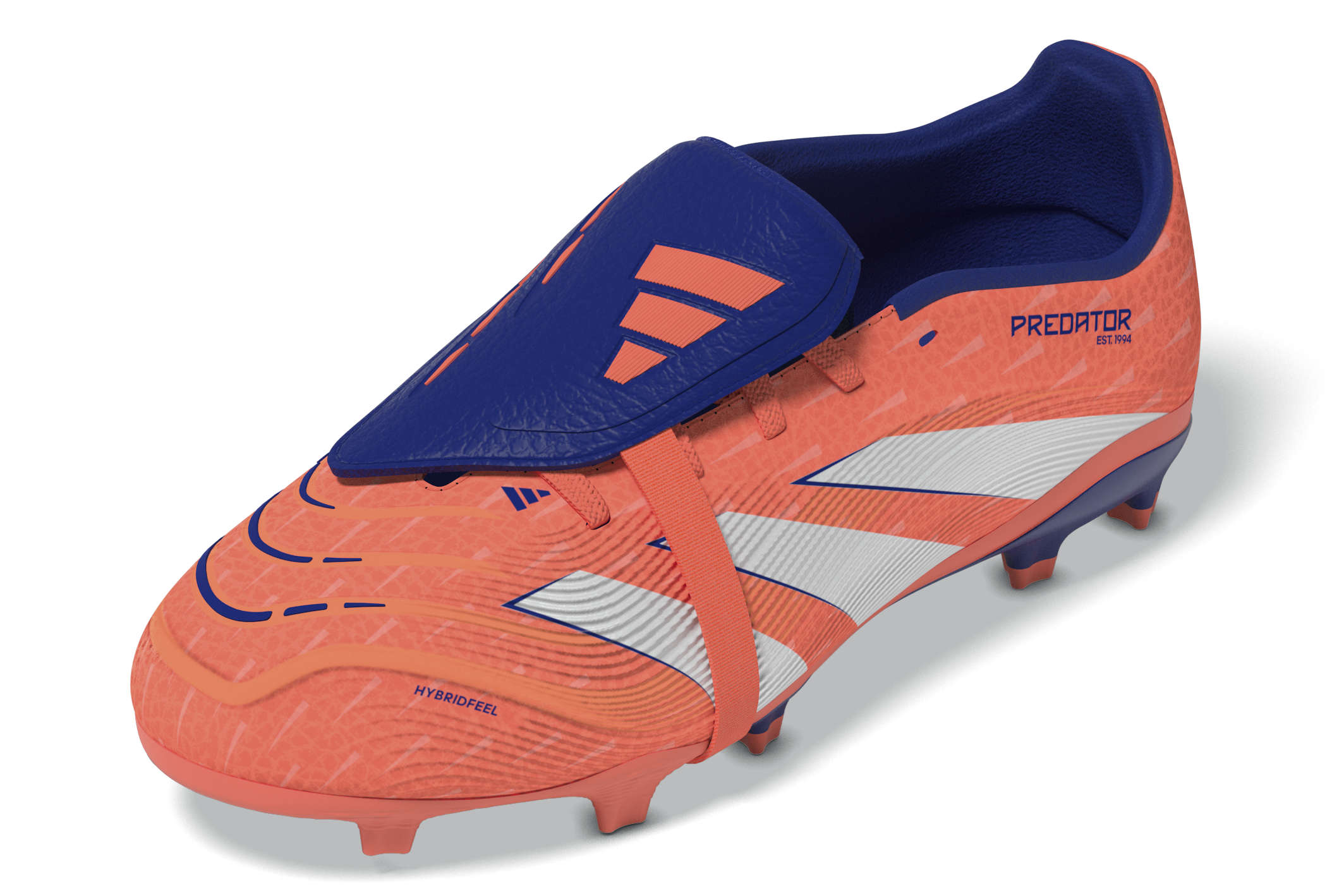 PREDATOR LEAGUE Fold-Over Tongue Firm Ground/Multi Ground Football Boots Kids Signal Coral / Ftwr White / Beam Orange / 3 PREDATOR LEAGUE Fold-Over Tongue Firm Ground/Multi Ground Football Boots Kids Signal Coral / Ftwr White / Beam Orange / 3