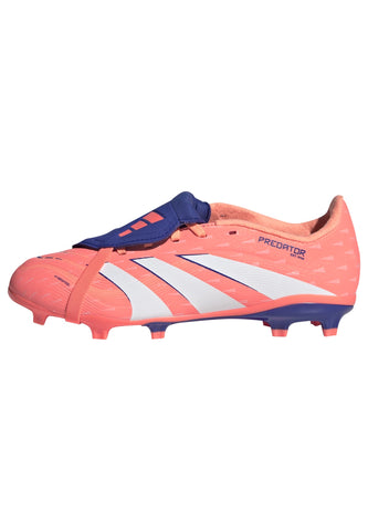 PREDATOR LEAGUE Fold-Over Tongue Firm Ground/Multi Ground Football Boots Kids Signal Coral / Ftwr White / Beam Orange / 3 PREDATOR LEAGUE Fold-Over Tongue Firm Ground/Multi Ground Football Boots Kids Signal Coral / Ftwr White / Beam Orange / 3