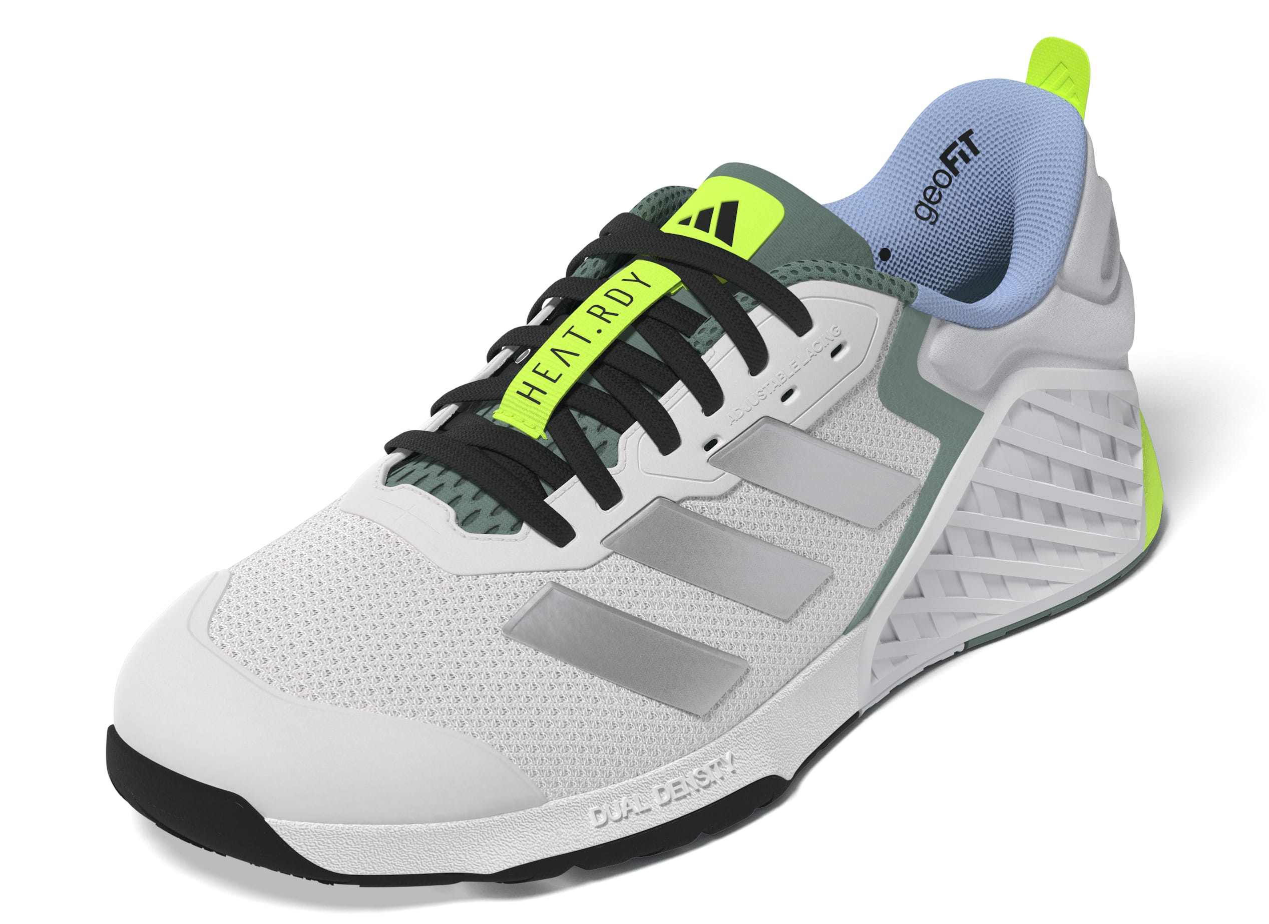 Dropset 3 Training Shoes Chalk White / Silver Met. / Preloved Teal / 10 Dropset 3 Training Shoes Chalk White / Silver Met. / Preloved Teal / 10