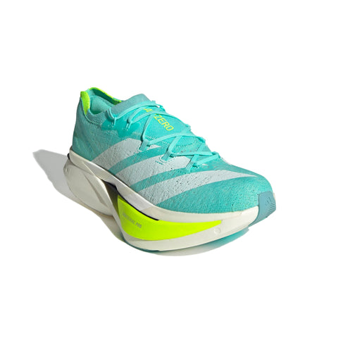 Adizero Prime X3 Strung Running Shoes Flash Aqua / Zero Met. / Lucid Lemon / 10 Adizero Prime X3 Strung Running Shoes Flash Aqua / Zero Met. / Lucid Lemon / 10