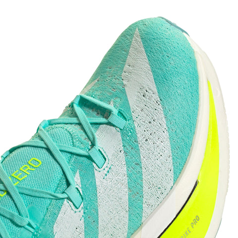 Adizero Prime X3 Strung Running Shoes Flash Aqua / Zero Met. / Lucid Lemon / 10 Adizero Prime X3 Strung Running Shoes Flash Aqua / Zero Met. / Lucid Lemon / 10