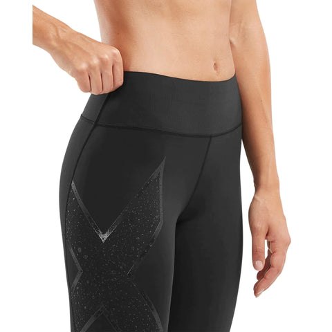 2XU Womens Bonded Mid-Rise Compression Tights  2XU Womens Bonded Mid-Rise Compression Tights