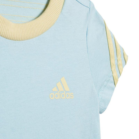 Adidas 3-Stripes Onesie with Bib  Adidas 3-Stripes Onesie with Bib