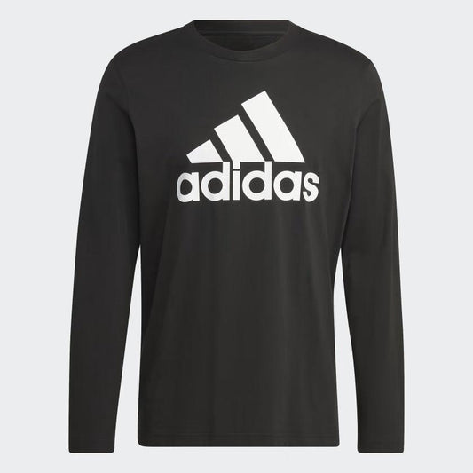 Adidas Mens Black Essentials Long Sleeve Tee