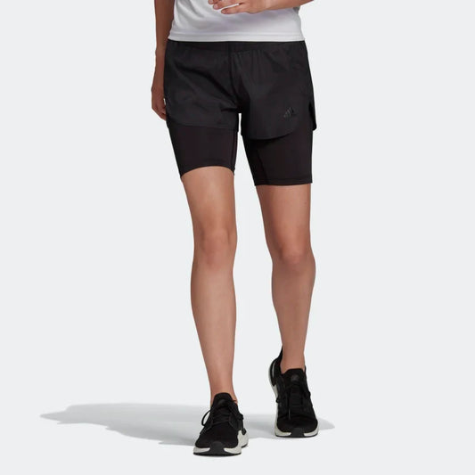 Adidas Run Fast Two-in-One Womens Shorts 