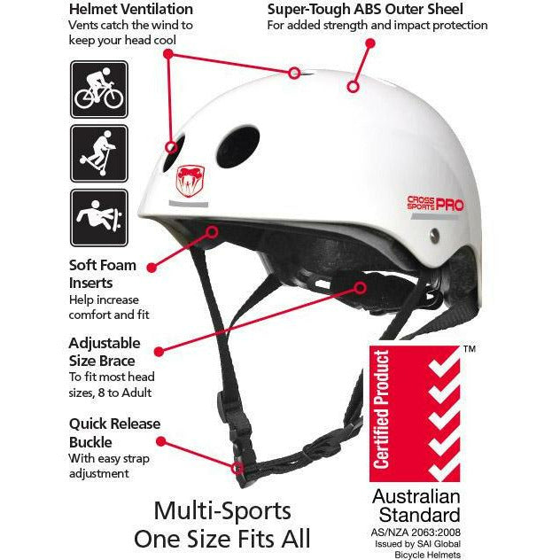 Adrenalin Cross Sports Pro Helmet  Adrenalin Cross Sports Pro Helmet