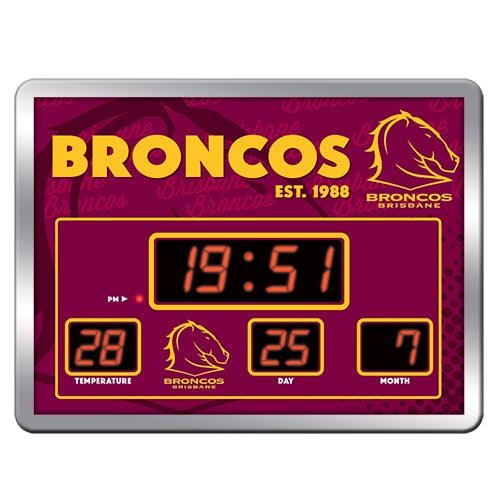 Brisbane Broncos Scoreboard Clock 