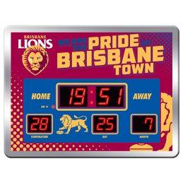 Brisbane Lions LED Scoreboard Clock 
