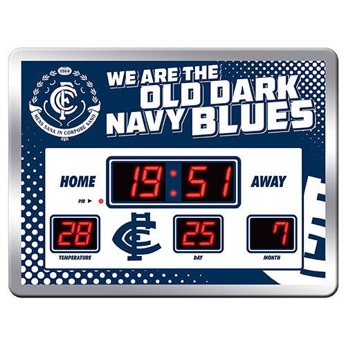 Carlton Blues LED Scoreboard Clock 