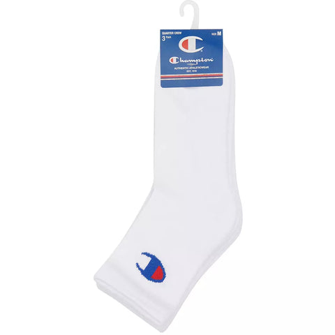 Champion Qtr Crew Sock (3 Pack)  Champion Qtr Crew Sock (3 Pack)