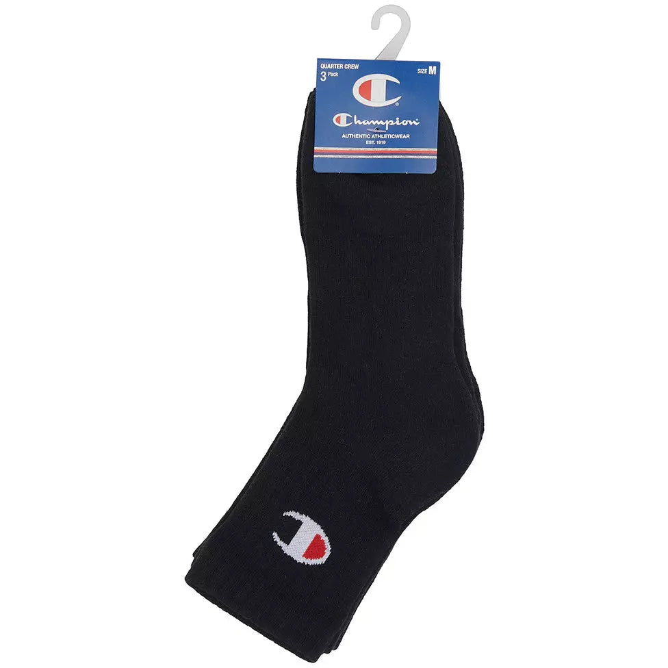 Champion Qtr Crew Sock (3 Pack)  Champion Qtr Crew Sock (3 Pack)