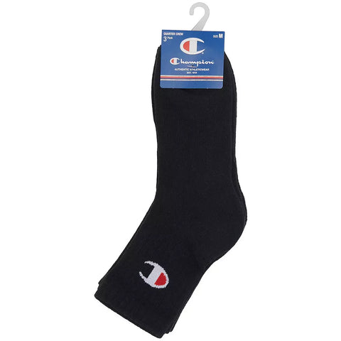 Champion Qtr Crew Sock (3 Pack)  Champion Qtr Crew Sock (3 Pack)