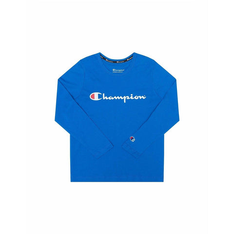 Champion Kids Script Long Sleeve Tee  Champion Kids Script Long Sleeve Tee