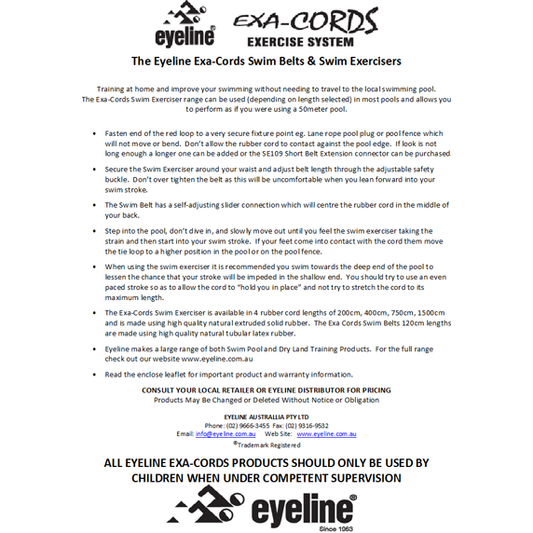 Eyeline Exa-Cords Swim Exerciser
