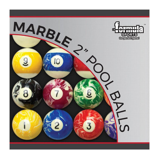 Marble Pool Balls Boxed - 2in