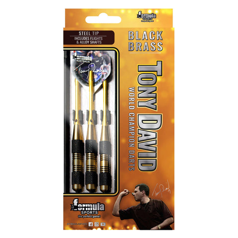 Formula Sports Tony David Black Brass Darts  Formula Sports Tony David Black Brass Darts