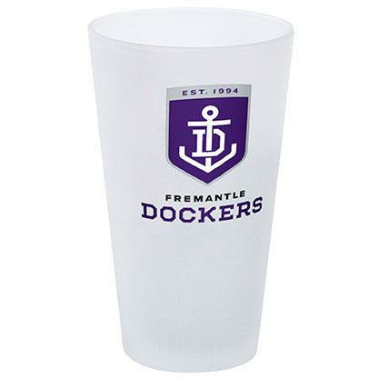 Fremantle Dockers Frosted Glass 