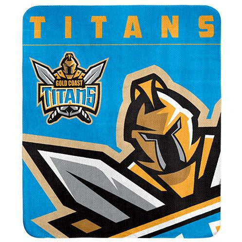 Gold Coast Titans Fleece Blanket  Gold Coast Titans Fleece Blanket