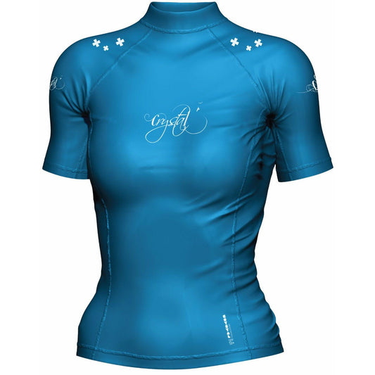 Mirage Crystal Cap Sleeve Ladies Rash Shirt