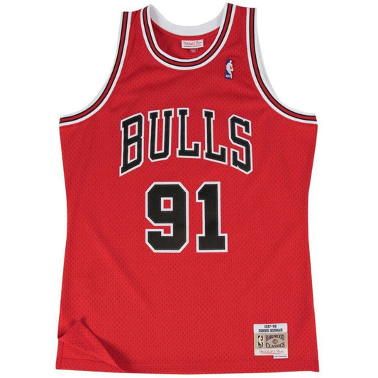 Mitchell & Ness - Chicago Bull Rodman 91, 97-98 Road Swingman Jersey 