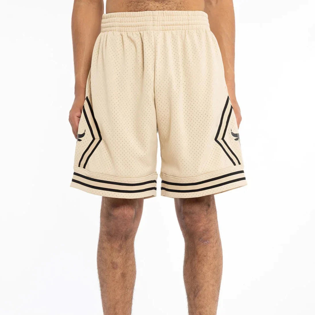 Mitchell Ness Chicago Bulls 97 98 Khaki Swingman Shorts Sportfirst