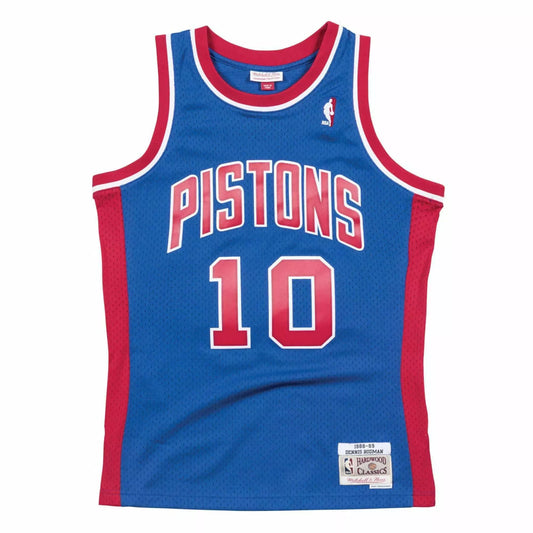 Mitchell & Ness - Dennis Rodman 10, Detroit Pistons 88-89 Swingman Jersey