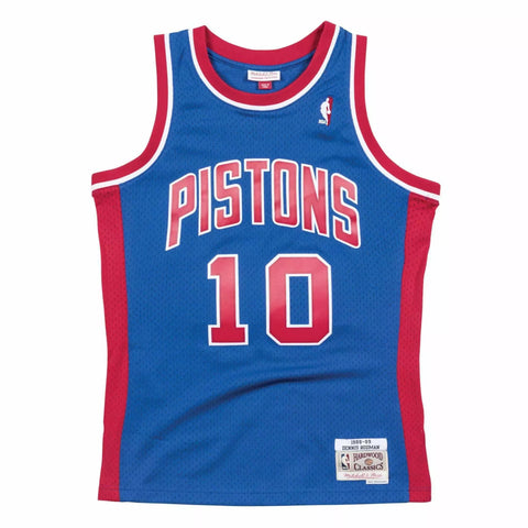 Mitchell & Ness - Dennis Rodman 10, Detroit Pistons 88-89 Swingman Jersey  Mitchell & Ness - Dennis Rodman 10, Detroit Pistons 88-89 Swingman Jersey