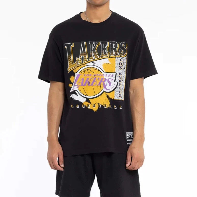 Mitchell & Ness - LA Lakers Brush Off Tee  Mitchell & Ness - LA Lakers Brush Off Tee
