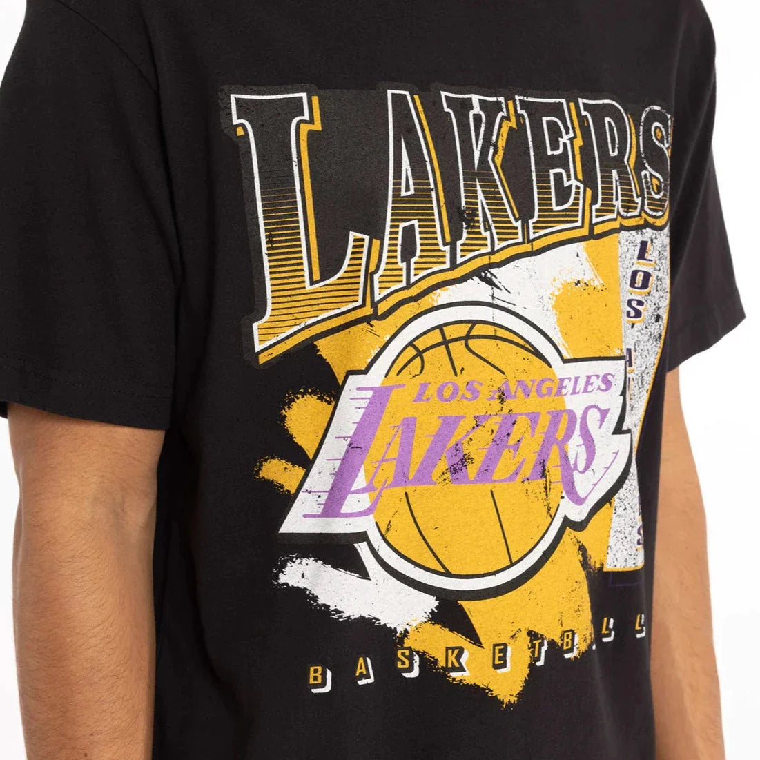 Mitchell & Ness - LA Lakers Brush Off Tee  Mitchell & Ness - LA Lakers Brush Off Tee