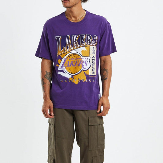 Mitchell & Ness - LA Lakers Brush Off Tee