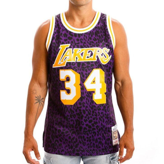 Mitchell & Ness - LA Lakers Oneal 34, NBA Wild Life Swingman Jersey 