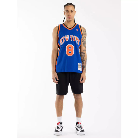 Mitchell & Ness - Latrell Sprewell 8, New York Knicks 98-99 NBA Swingman Home Jersey 