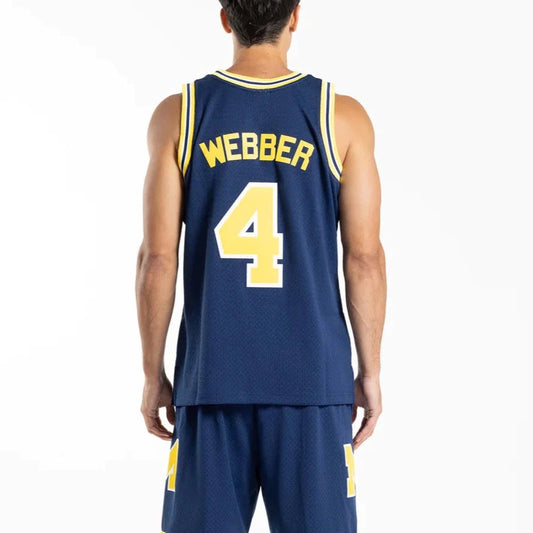 Mitchell & Ness - Michigan Wolverines Webber 4, 91-92 Home Swingman Jersey