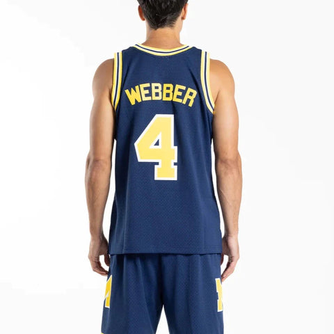 Mitchell & Ness - Michigan Wolverines Webber 4, 91-92 Home Swingman Jersey  Mitchell & Ness - Michigan Wolverines Webber 4, 91-92 Home Swingman Jersey