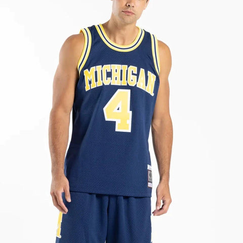 Mitchell & Ness - Michigan Wolverines Webber 4, 91-92 Home Swingman Jersey  Mitchell & Ness - Michigan Wolverines Webber 4, 91-92 Home Swingman Jersey