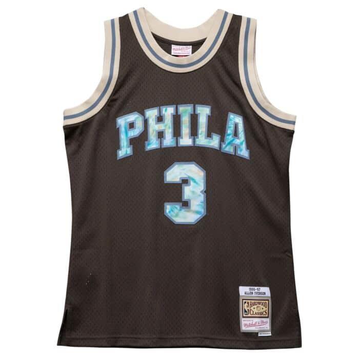 Philadelphia 76ers Allen Iverson Tye Dye Swingman Jersey  Philadelphia 76ers Allen Iverson Tye Dye Swingman Jersey