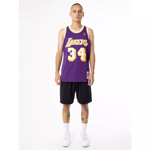 Mitchell & Ness - Shaquille ONeal, La Lakers, 96-97 Road NBA Swingman Jersey 