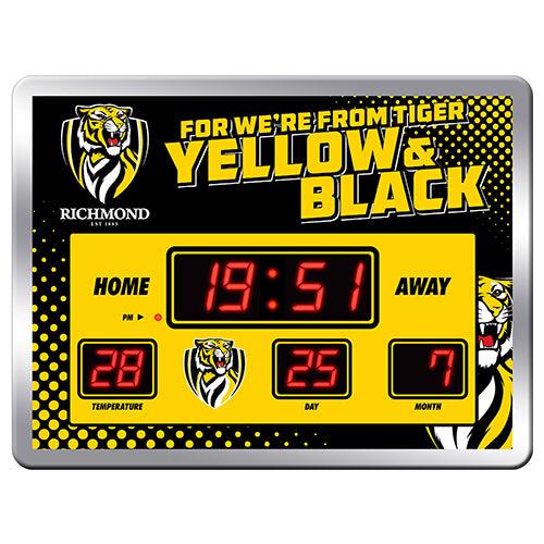 Richmond Tigers LED Scoreboard Clock 