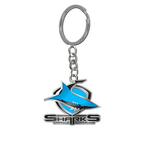 Sharks Metal Keyring  Sharks Metal Keyring