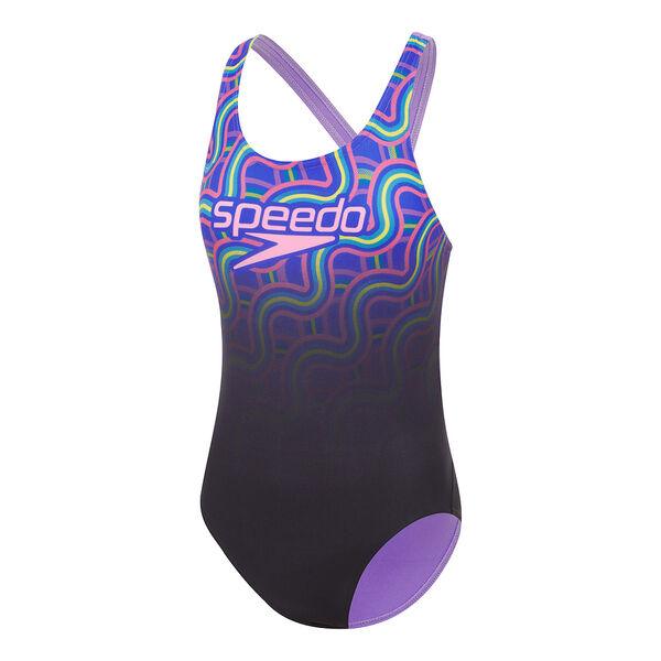 Speedo Girls Powerstrike Leaderback One Piece  Speedo Girls Powerstrike Leaderback One Piece