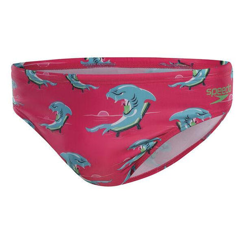 Speedo Mens Escape 5cm Brief - Shark Alarm  Speedo Mens Escape 5cm Brief - Shark Alarm