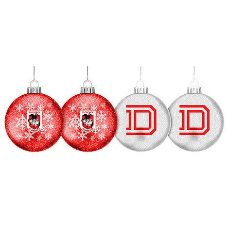 St George Dragons Glitter Baubles  St George Dragons Glitter Baubles