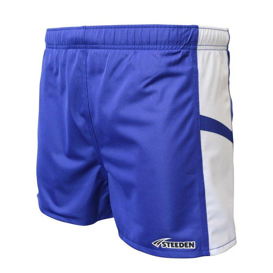 Steeden Rugby League Shorts - Royal Blue/White